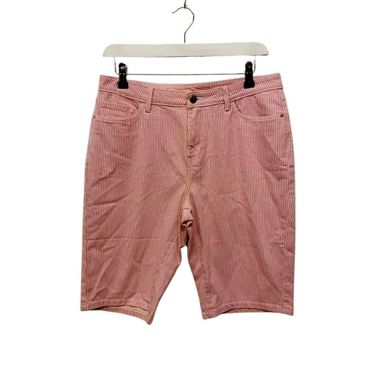 Pink & Yellow Striped Shorts - Size M 