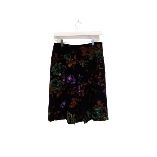 Hobbs London Black Floral Printed Mini Skirt - UK 10
